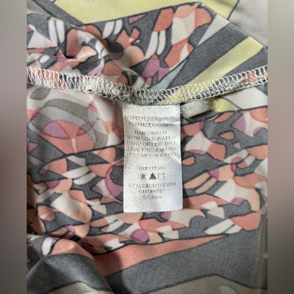 S-Twelve Y2K maxi Sleeveless Abstract Multicolor Dress Size Small - Picture 5 of 5